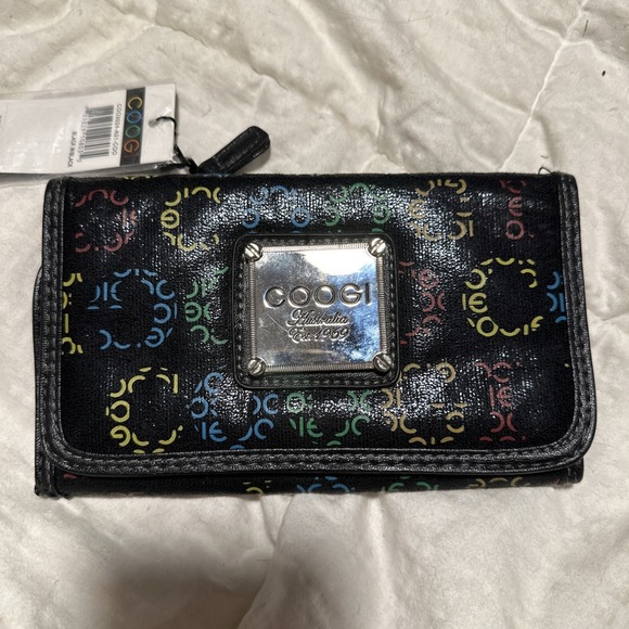 COOGI Handbags - Coogi Australia Wallet Card Holder Multicolor Checkbook Snap Closure Pockets